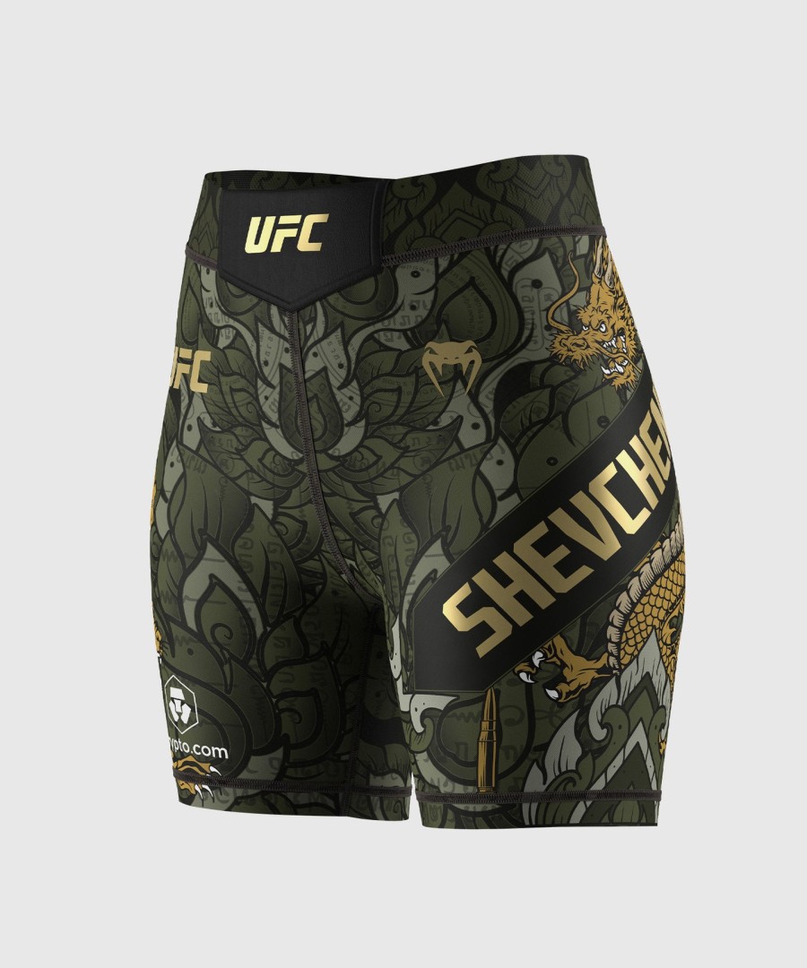 women ufc unrivaled by venum green valentina shevchenko vale tudo short