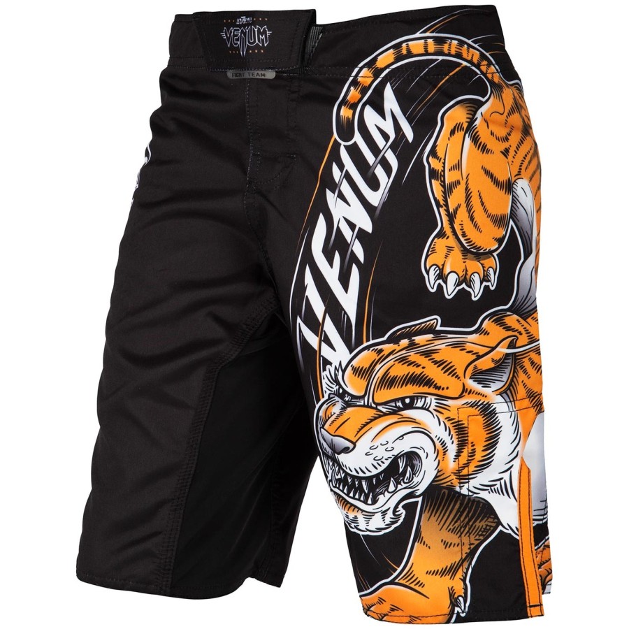 venum tiger king kids fightshorts - black