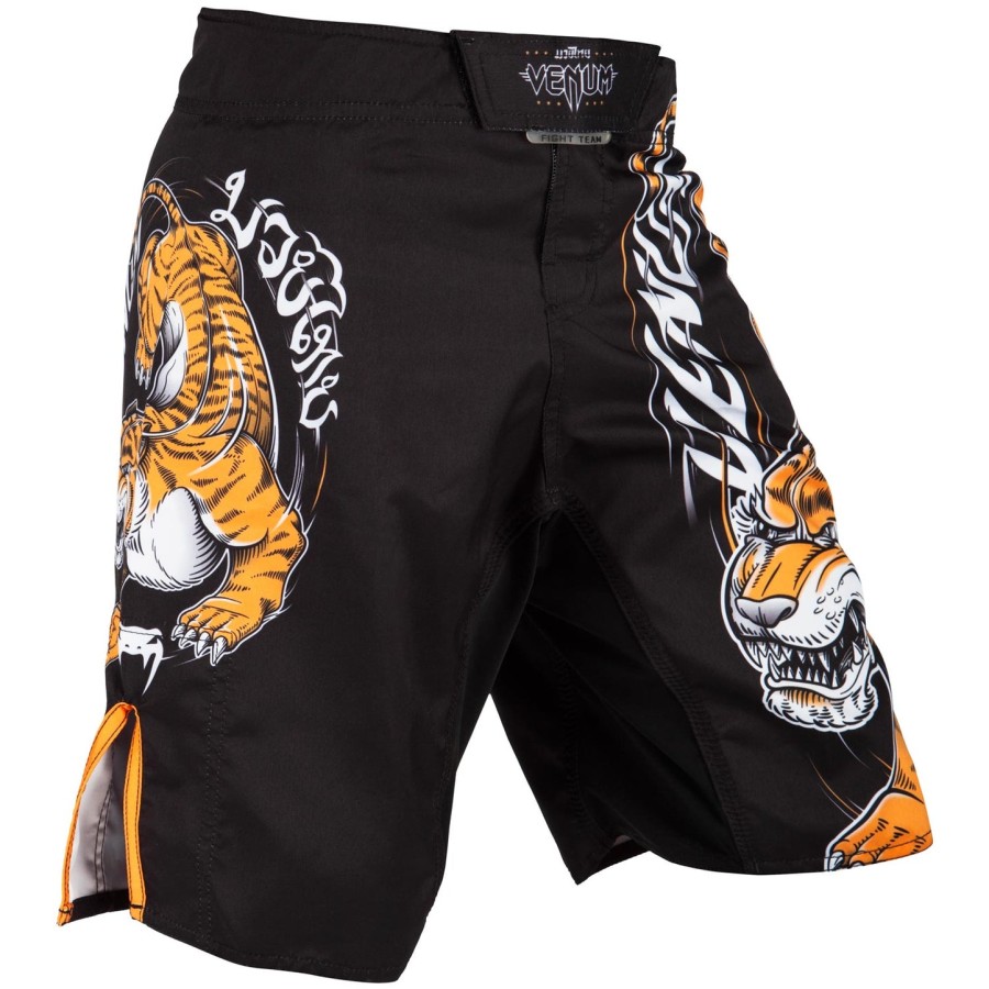 venum tiger king kids fightshorts - black