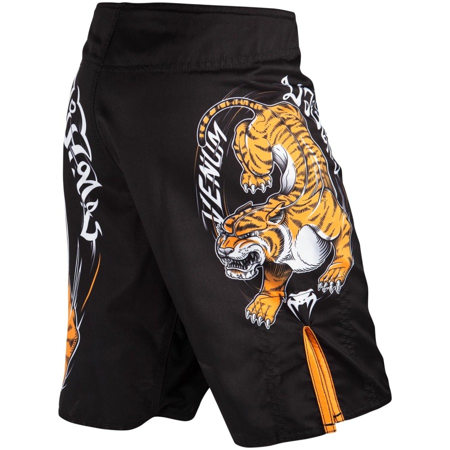 venum tiger king kids fightshorts - black