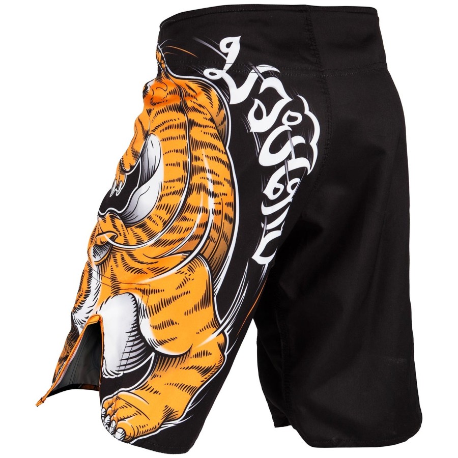 venum tiger king kids fightshorts - black