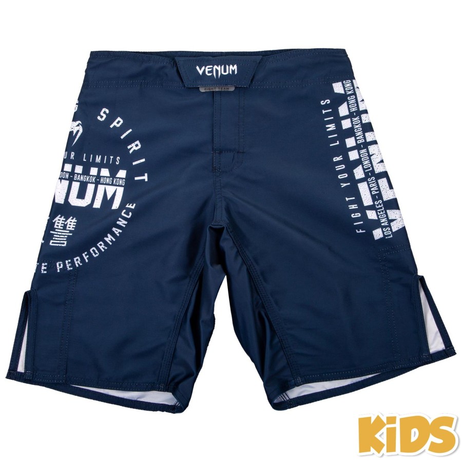 venum signature kids fightshorts - navy blue
