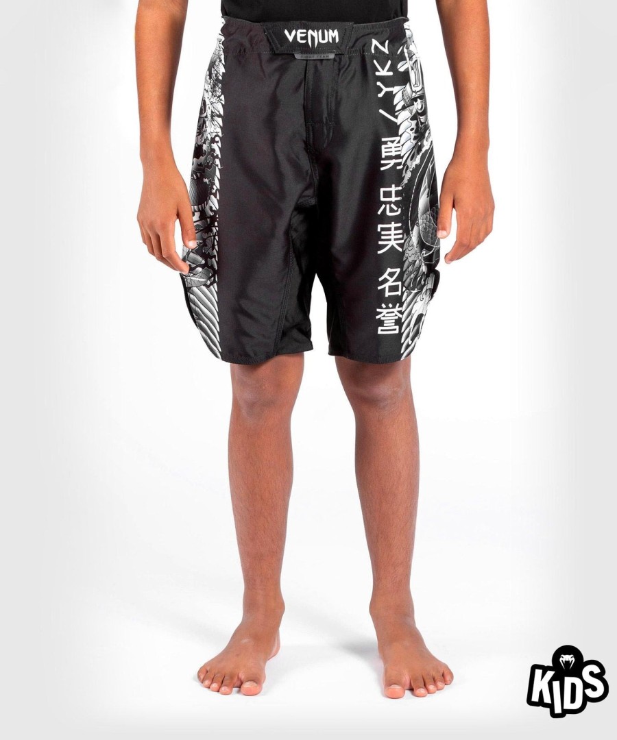 venum ykz21 kids fightshorts – blackwhite
