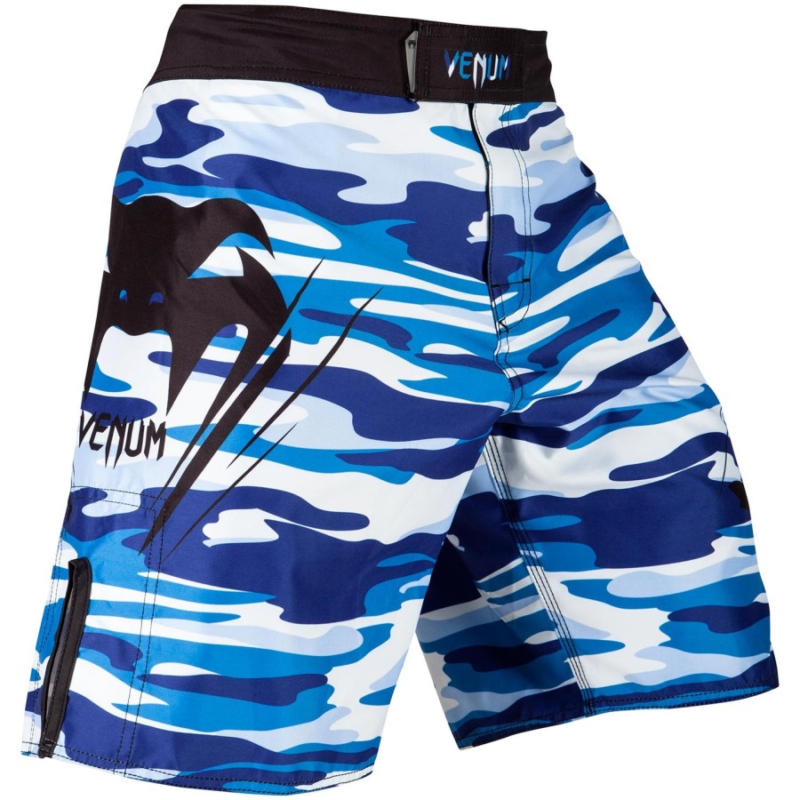 venum wave camo fightshorts - blue