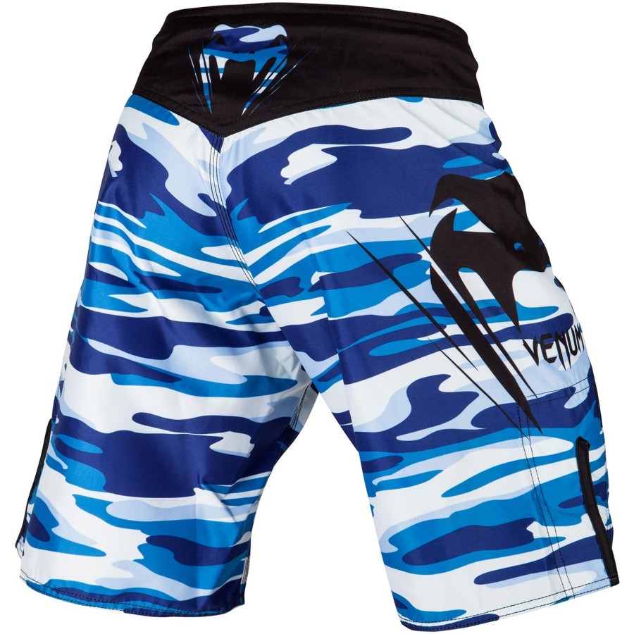 venum wave camo fightshorts - blue