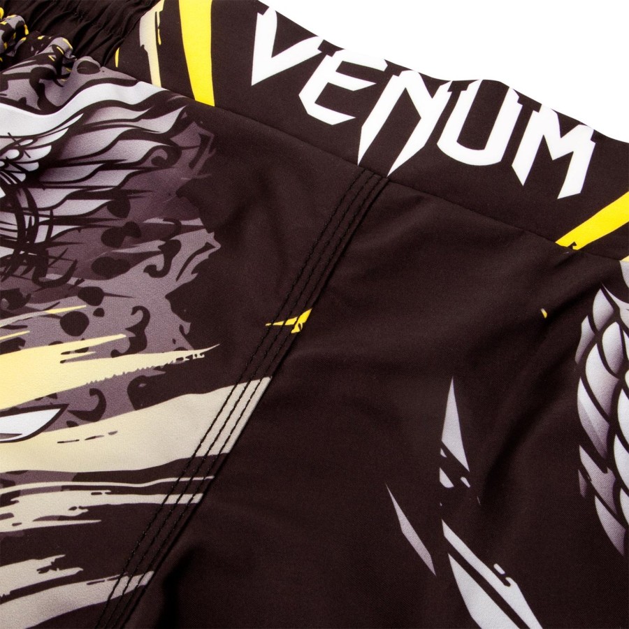 venum viking 2.0 fightshorts - blackyellow