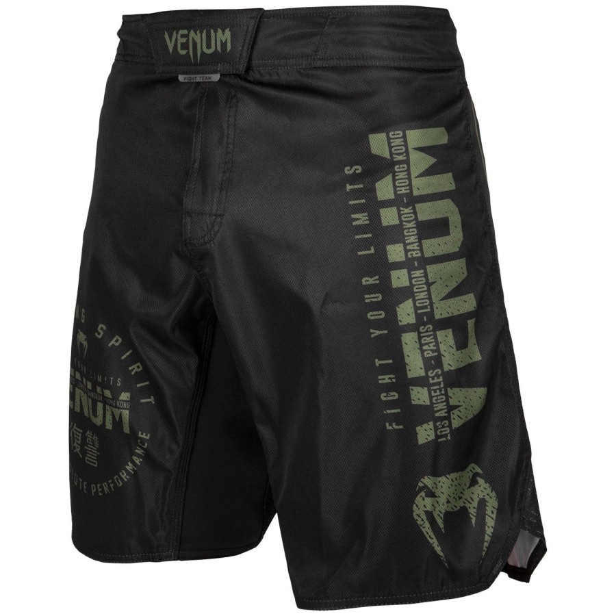 venum signature fightshorts - blackkhaki - exclusive