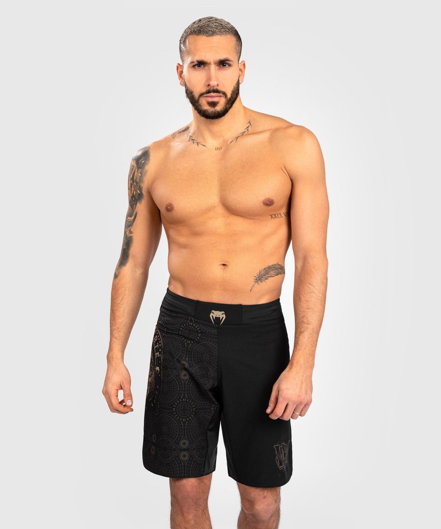 venum santa muerte dark side - fightshorts - blackbrown