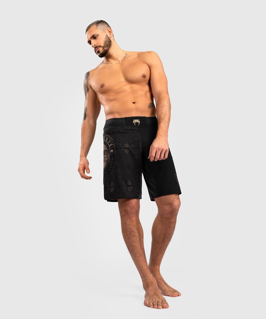 venum santa muerte dark side - fightshorts - blackbrown