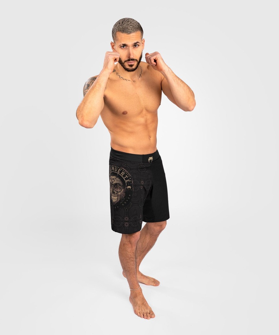 venum santa muerte dark side - fightshorts - blackbrown
