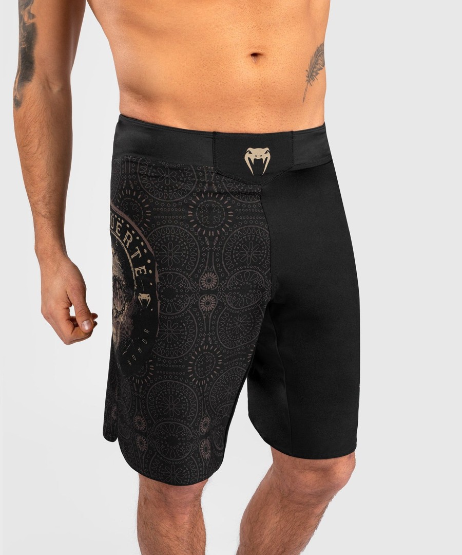 venum santa muerte dark side - fightshorts - blackbrown