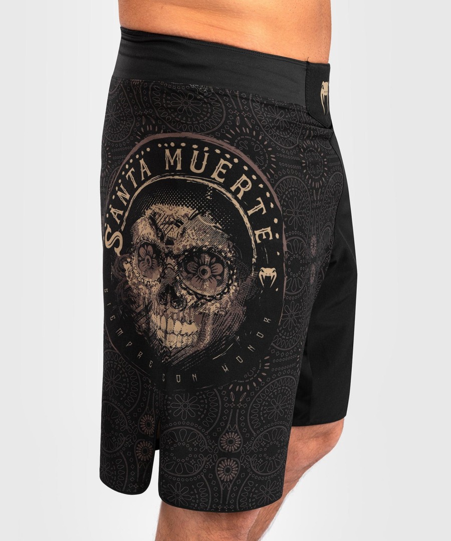 venum santa muerte dark side - fightshorts - blackbrown