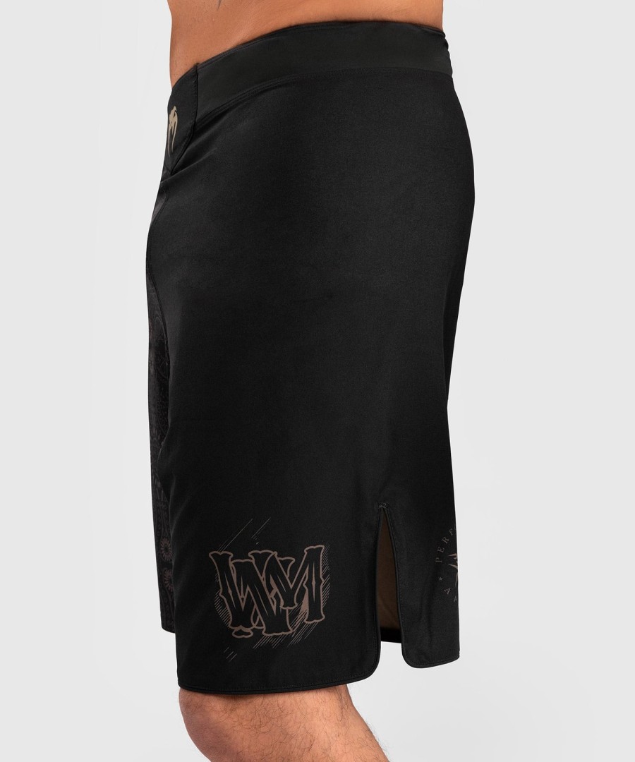 venum santa muerte dark side - fightshorts - blackbrown