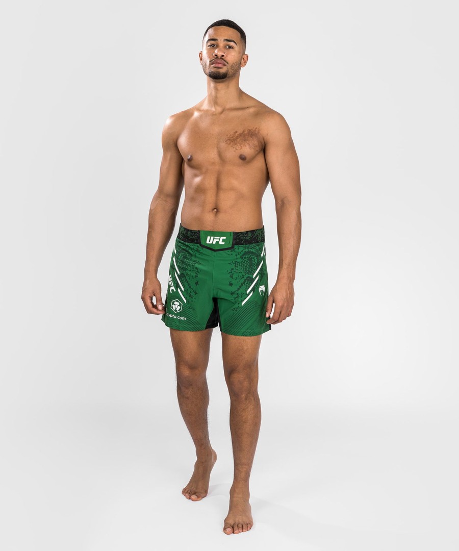 ufc adrenaline by venum personalized authentic fight night men fight short - short fit - green