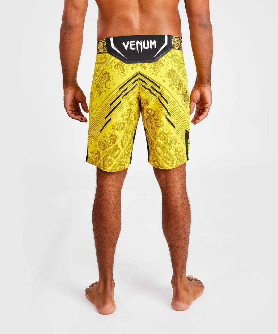 ufc adrenaline by venum personalized authentic fight night men fight short - long fit - yellow