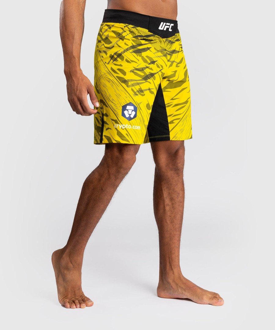 ufc fusion by venum authentic fight night men fight short - long fit - yellow