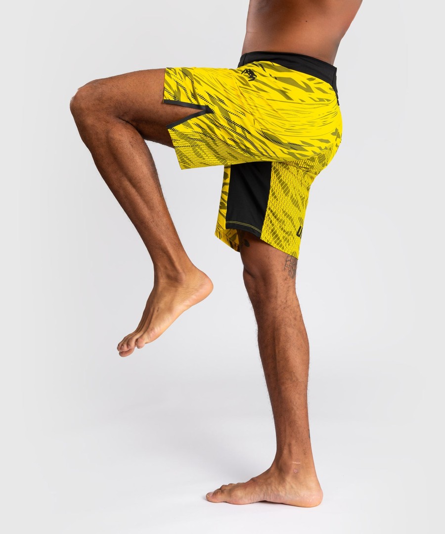 ufc fusion by venum authentic fight night men fight short - long fit - yellow