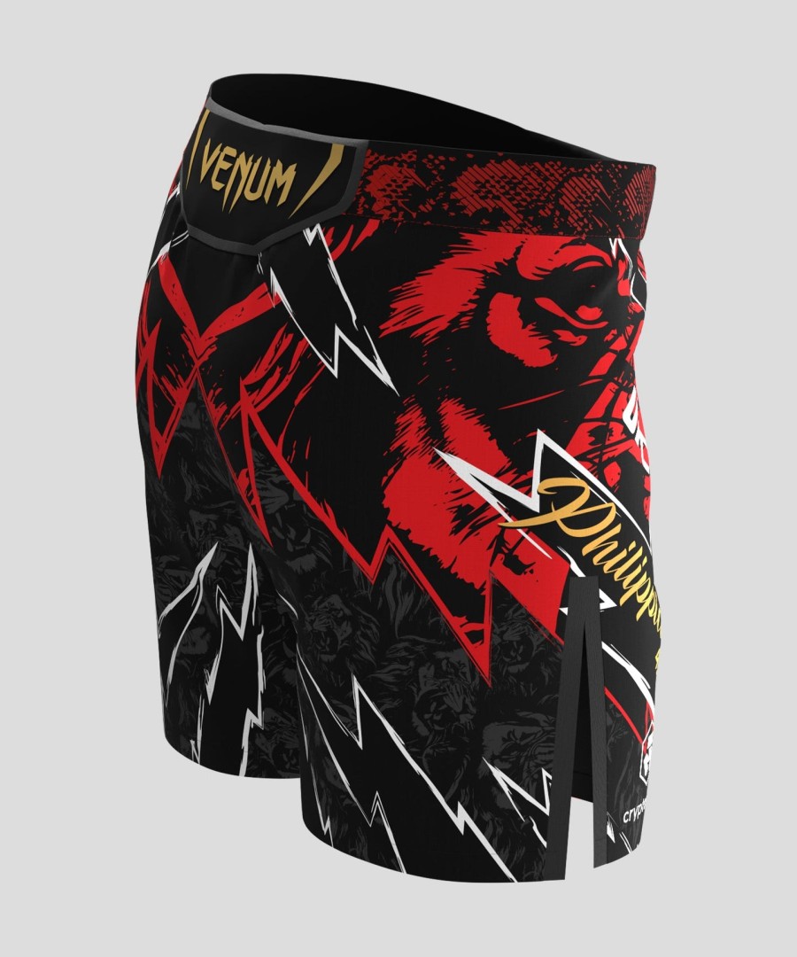 men ufc unrivaled by venum red jon jones short fit fight short