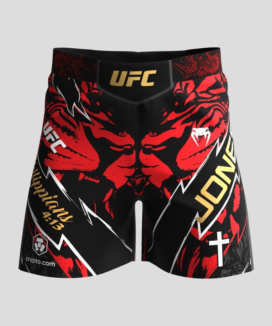 men ufc unrivaled by venum red jon jones short fit fight short