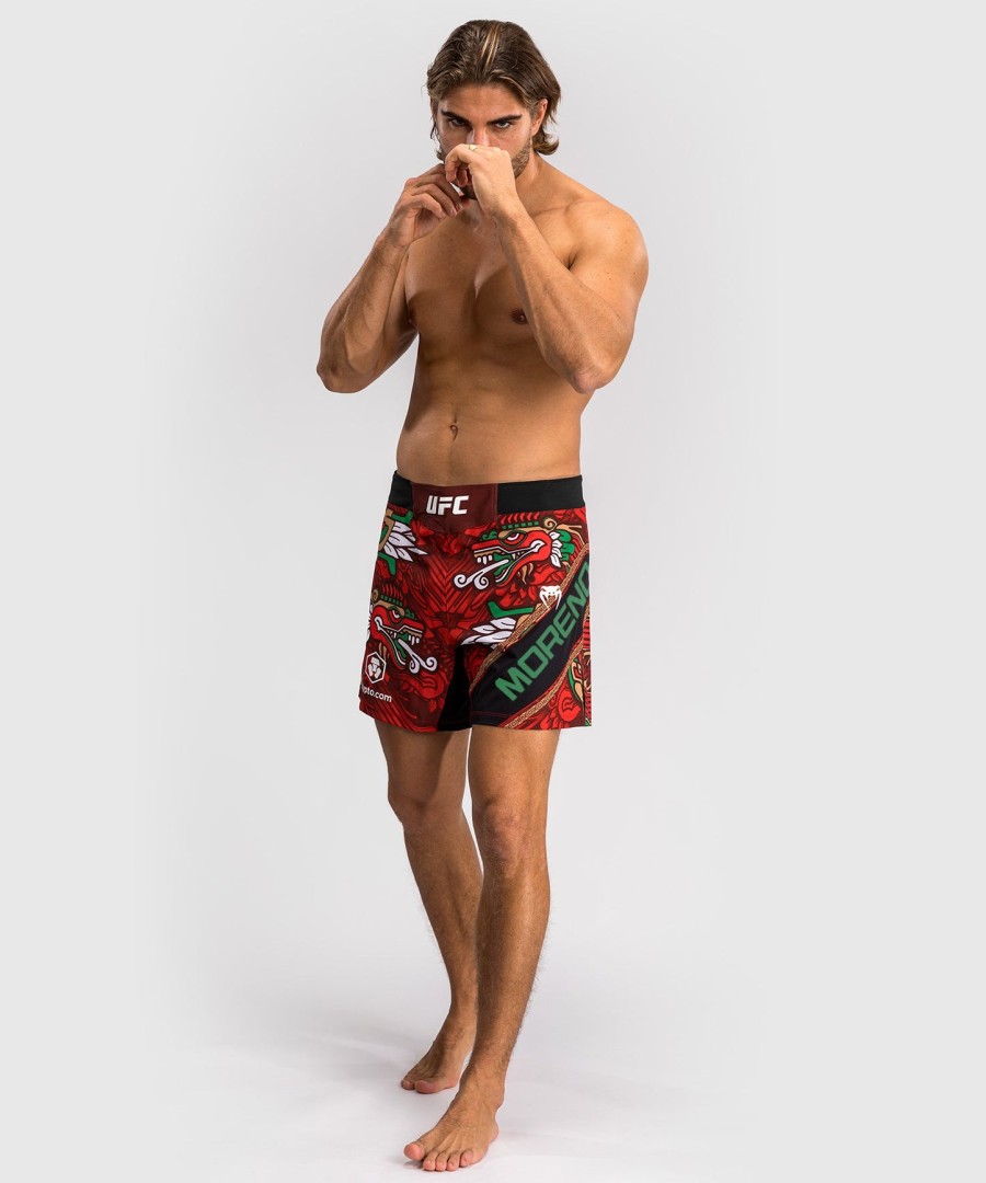 men ufc unrivaled by venum red brandon moreno short fit fight short