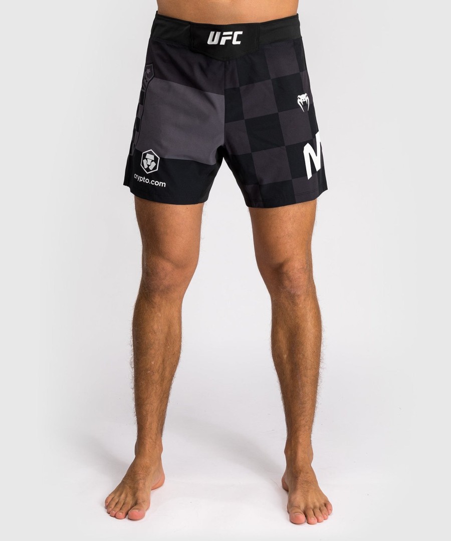 men ufc unrivaled by venum black stipe miocic short fit fight short