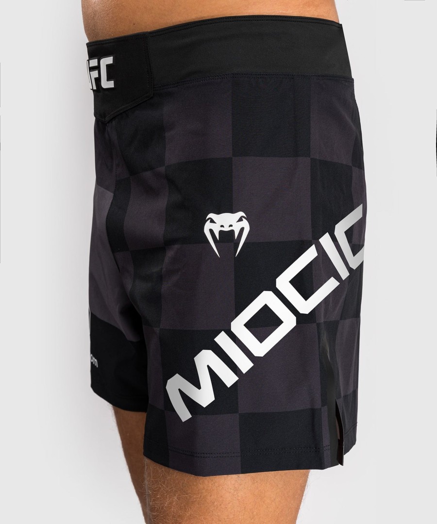 men ufc unrivaled by venum black stipe miocic short fit fight short