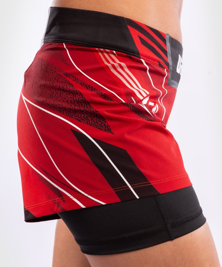 ufc venum authentic fight night women shorts - short fit - red