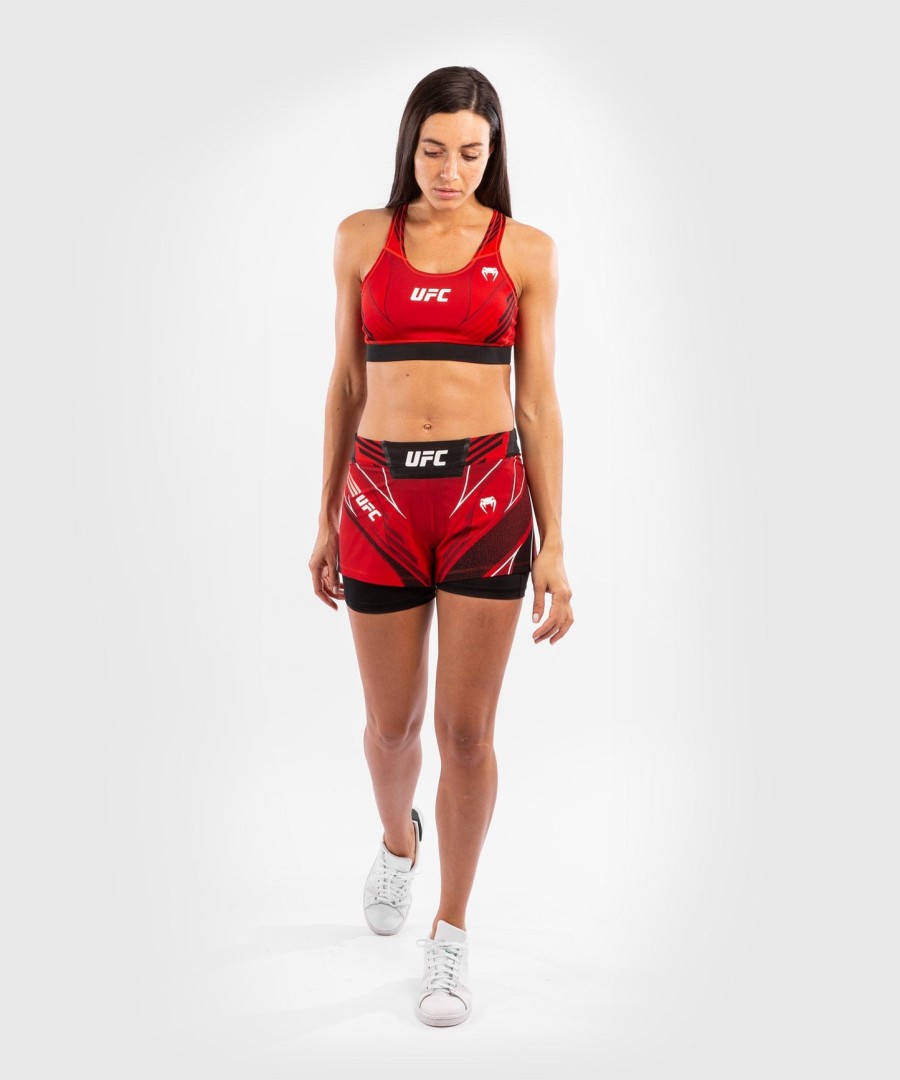 ufc venum authentic fight night women shorts - short fit - red