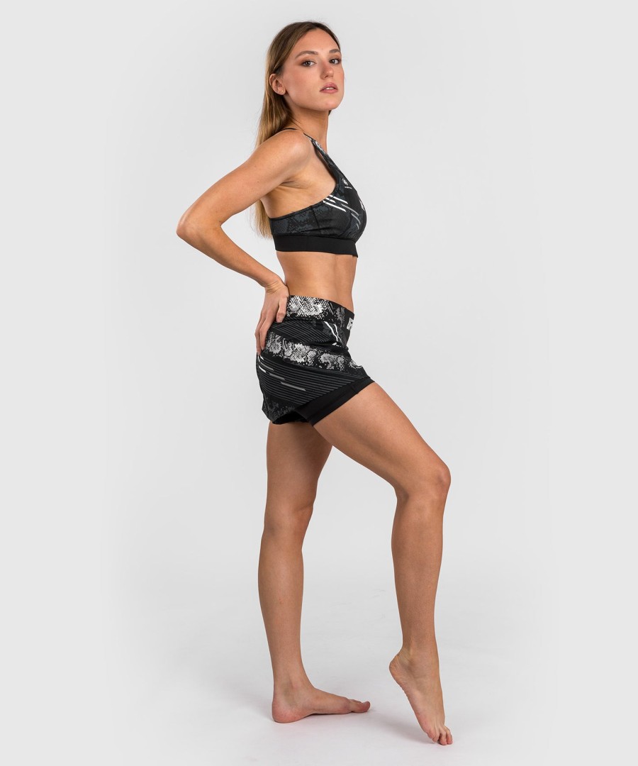 ufc adrenaline by venum personalized authentic fight night women fight short - black
