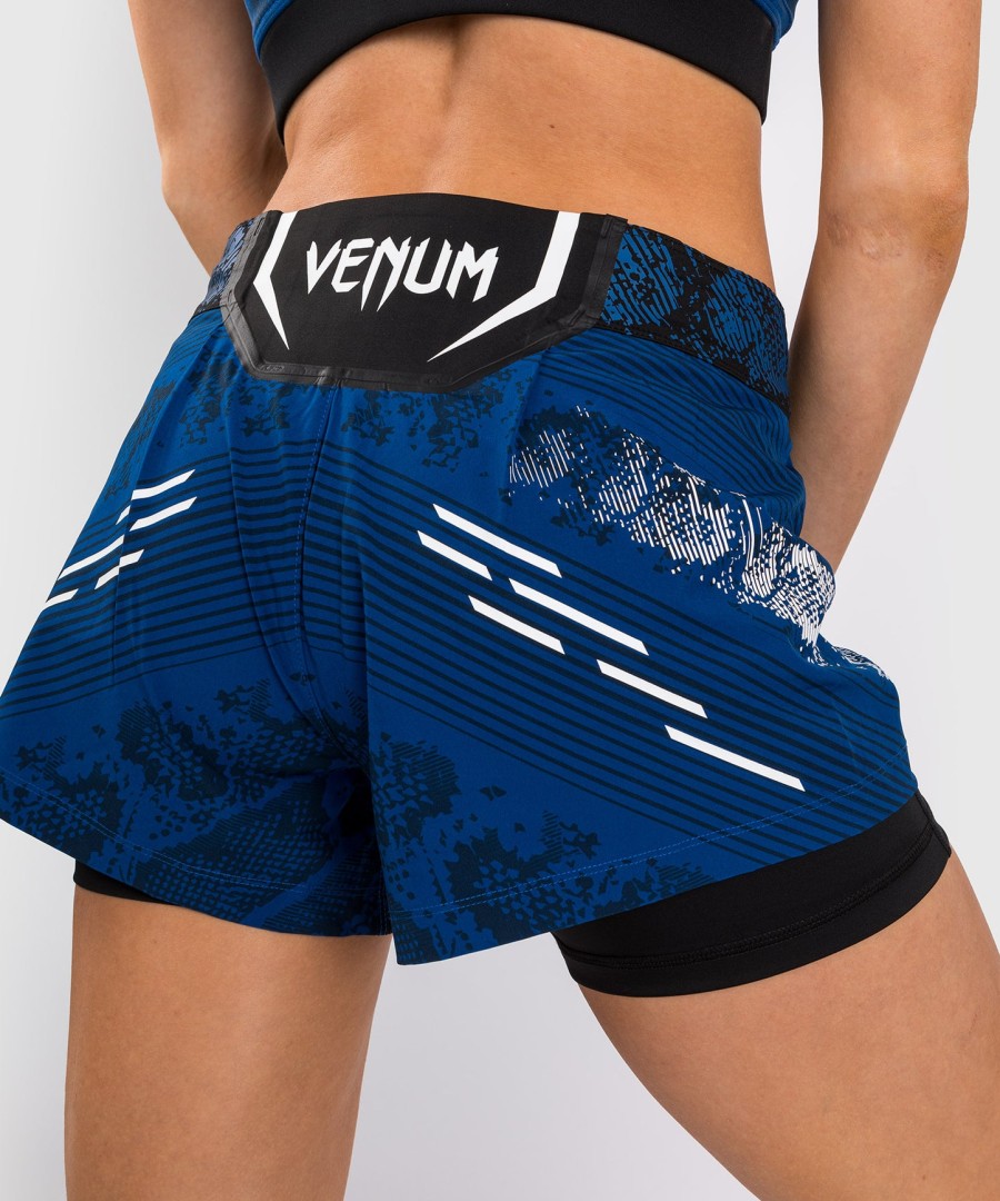 ufc adrenaline by venum personalized authentic fight night women fight short – blue