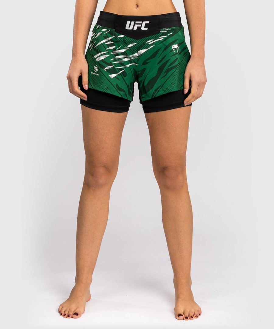 ufc fusion by venum authentic fight night women fight short - green