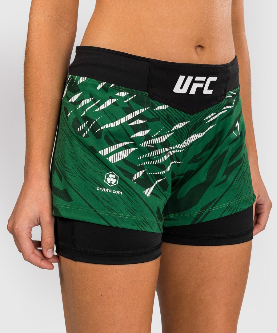 ufc fusion by venum authentic fight night women fight short - green