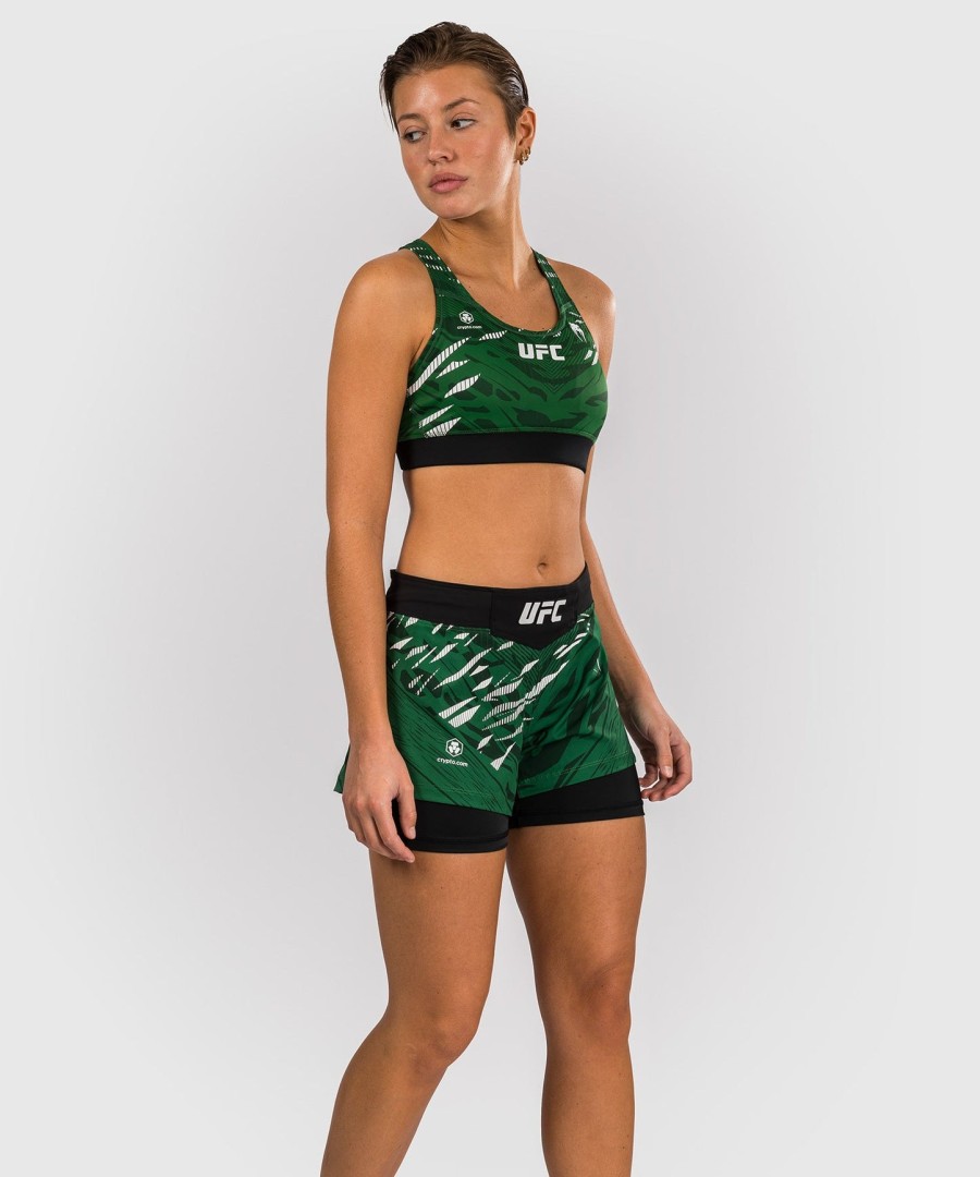ufc fusion by venum authentic fight night women fight short - green
