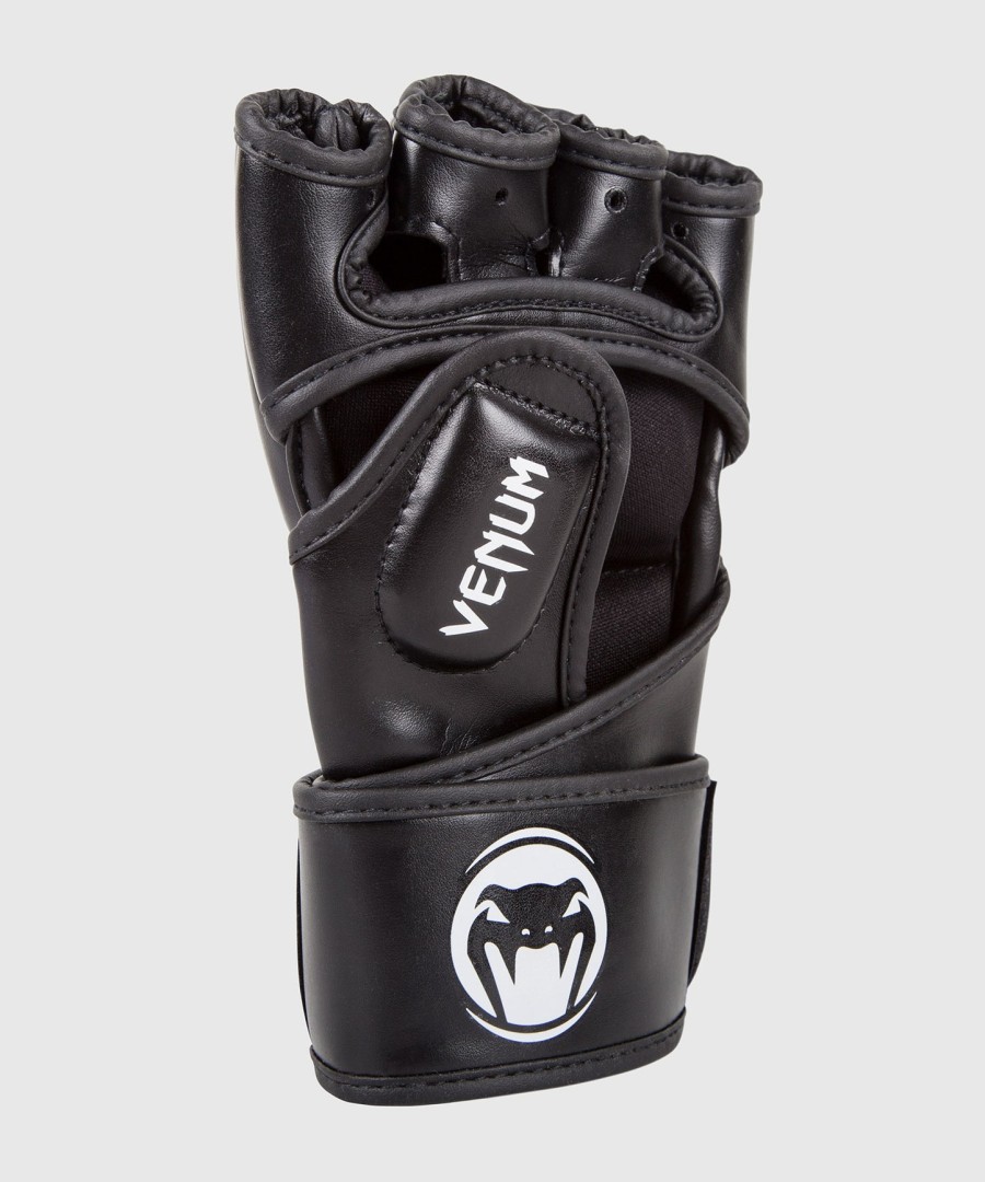 venum impact mma gloves - skintex leather - black