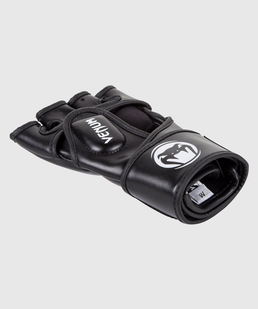venum impact mma gloves - skintex leather - black