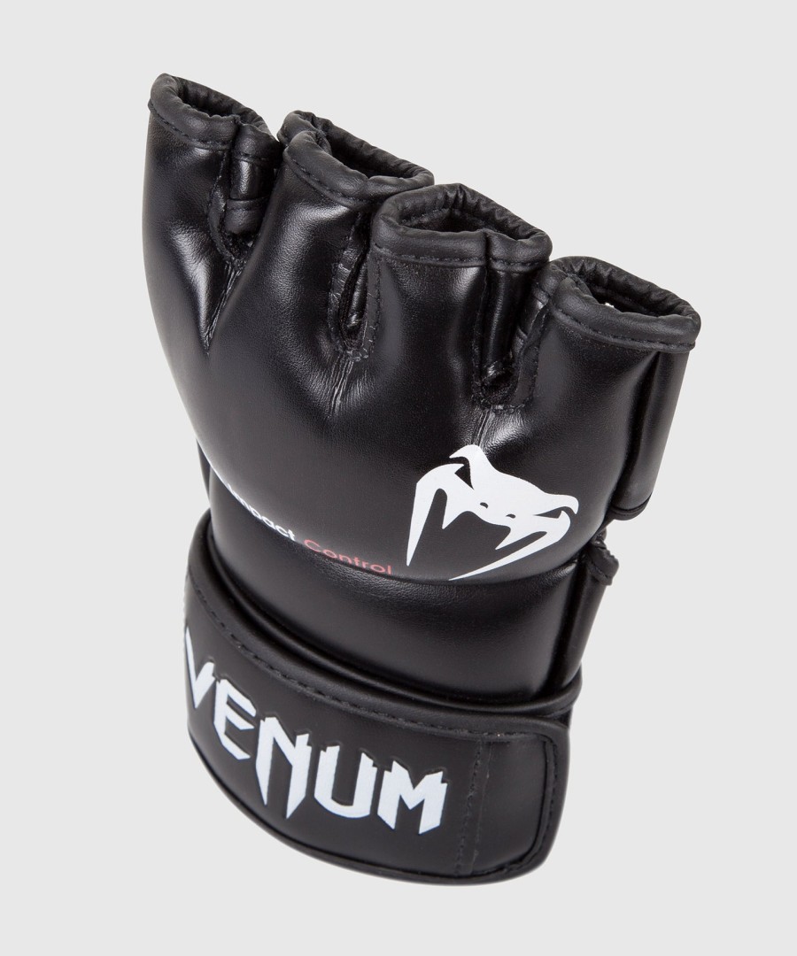 venum impact mma gloves - skintex leather - black