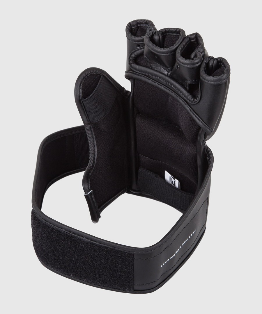 venum impact mma gloves - skintex leather - black