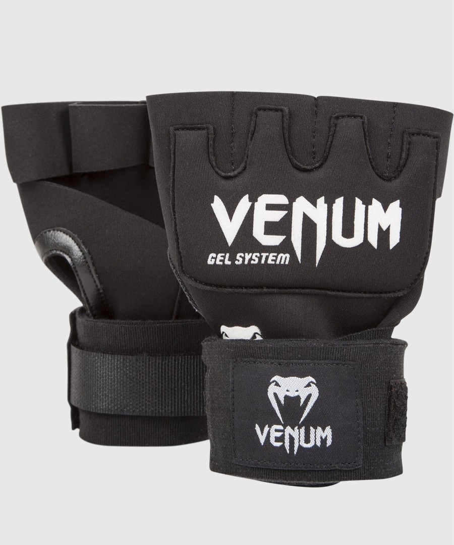 venum kontact gel glove wraps one size fits most - black