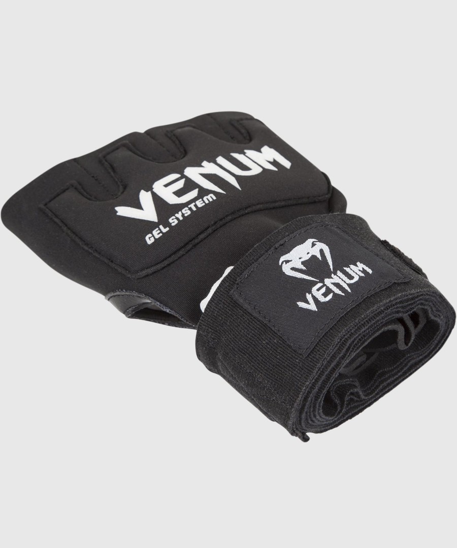 venum kontact gel glove wraps one size fits most - black