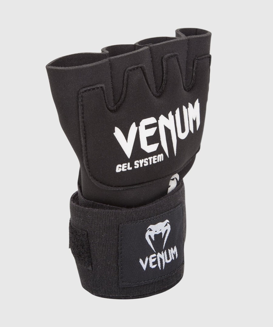 venum kontact gel glove wraps one size fits most - black