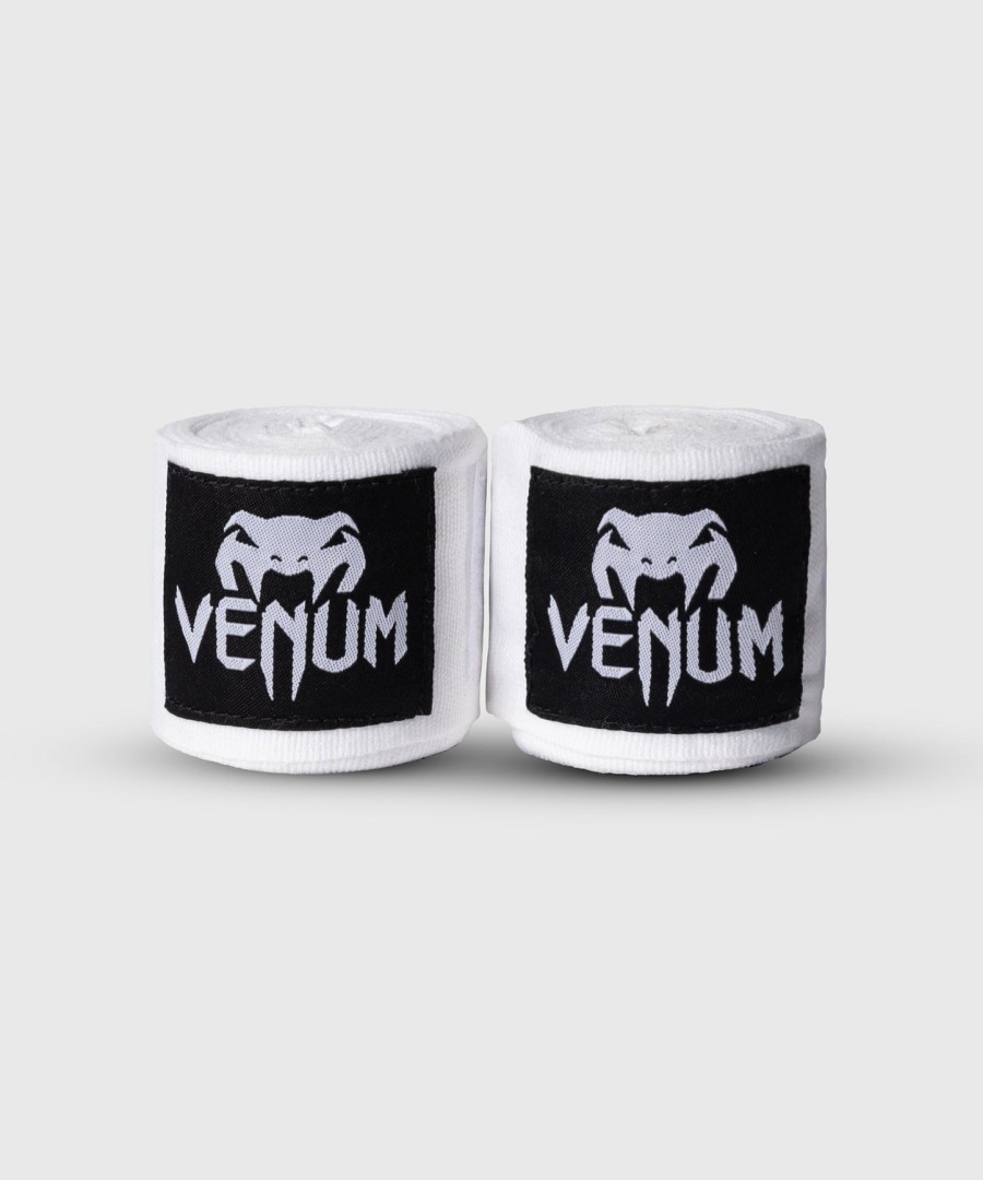 venum kontact boxing hand wraps - white - 2.5m 98 in