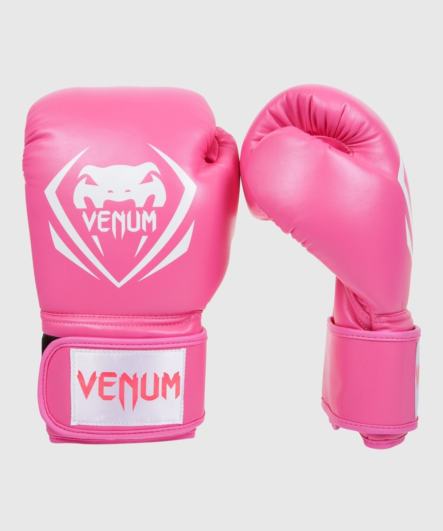venum contender boxing gloves - pink