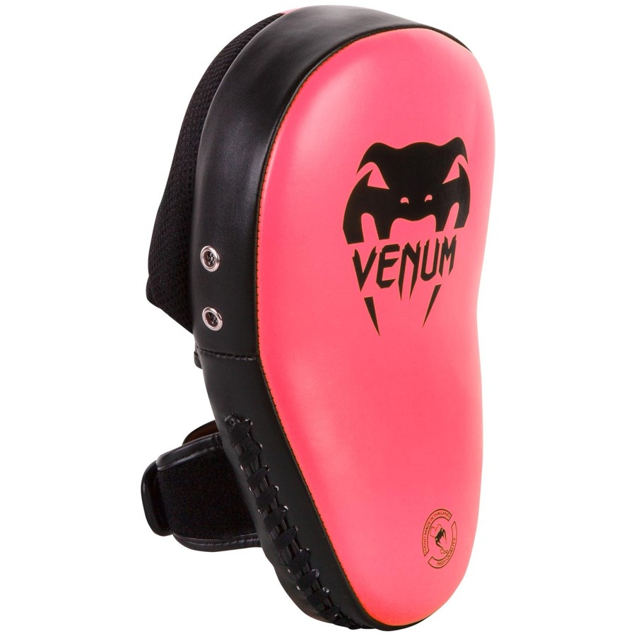 venum elite big focus mitts - neo pink