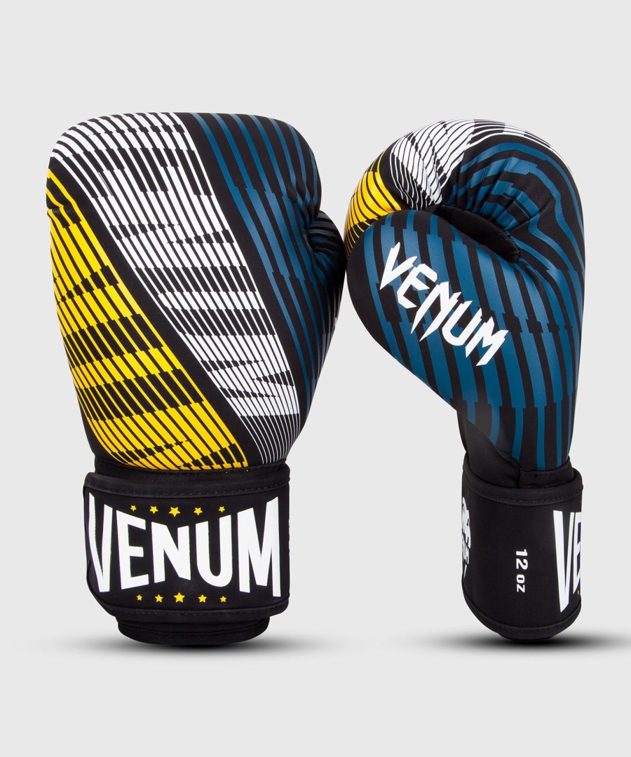 venum plasma boxing gloves - blackyellow