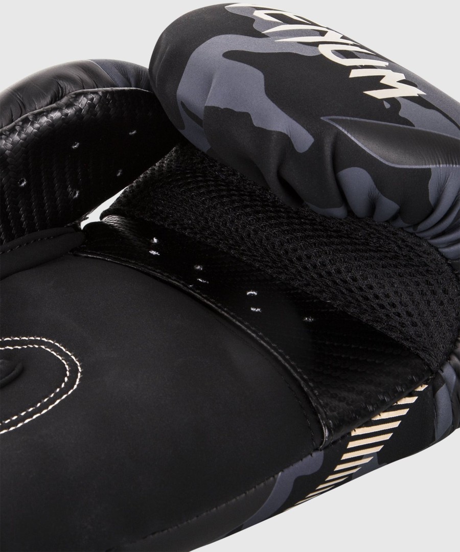 venum impact boxing gloves - dark camosand