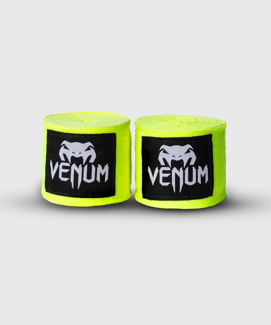 venum kontact boxing hand wraps - neon yellow - 2.5m 98 in