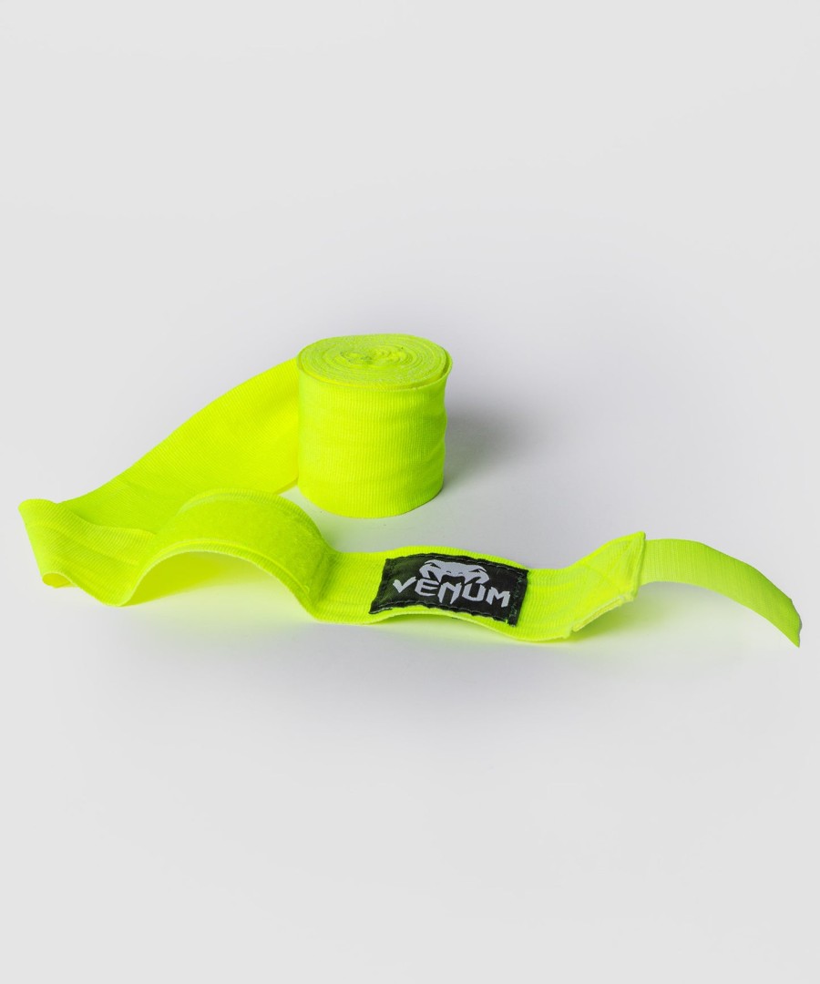 venum kontact boxing hand wraps - neon yellow - 2.5m 98 in