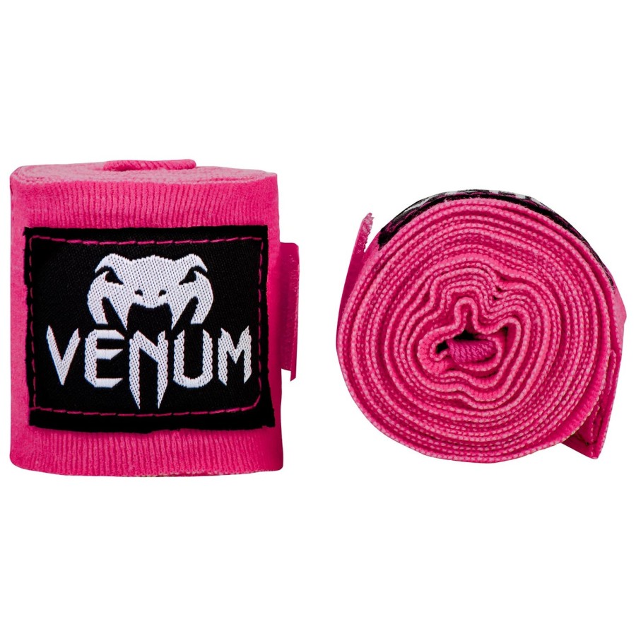 venum kontact boxing hand wraps - neon pink - 2.5m 98 in