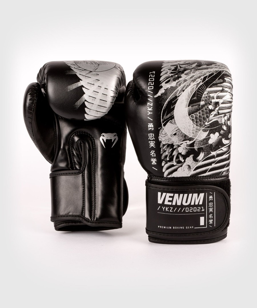 venum ykz21 boxing gloves - for kids - blackwhite