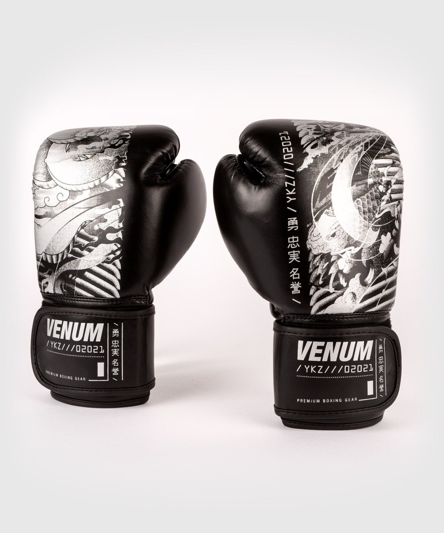venum ykz21 boxing gloves - for kids - blackwhite